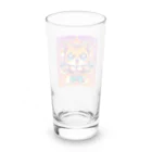 pikapikaの情熱ネコマッチョ Long Sized Water Glass :back