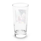 とてもすてきマートの猫バ(パープル) Long Sized Water Glass :back