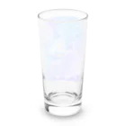 Mafuyuの手描きアートのルミナス手描き水彩画アート Long Sized Water Glass :back