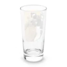 ayamomohidemiのキュートな猫猫あくび Long Sized Water Glass :back