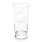 れいのホッキョクグマの冒険：地球を背景に未来へ進む姿 Long Sized Water Glass :back