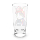 Shellの働く猫：消防士 Long Sized Water Glass :back