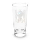 bungorouの未来を担うヒーロー：人型ロボット「BLUE」 Long Sized Water Glass :back