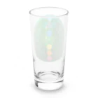 💖宇宙整体♪🌈♪こころからだチャンネル♪💖の宇宙曼荼羅　緑の奇跡 Long Sized Water Glass :back