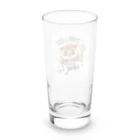 まんじゅ王国のフクロウがボールを蹴っているかわいい姿！ Long Sized Water Glass :back