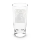 sunday_sataurday_freedayの喜んでいるゴリラ Long Sized Water Glass :back