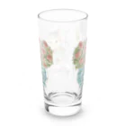 猫のきぬくんのお店のルイくんとラムちゃん　ローズガーデンツアー Long Sized Water Glass :back