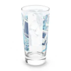 as -AIイラスト- の青いヘッドホン Long Sized Water Glass :back