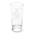 ハワイライフのSURFING猫（男の子バージョン） Long Sized Water Glass :back