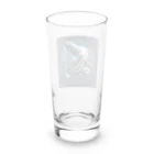 海の幸の捕食する大王イカ Long Sized Water Glass :back