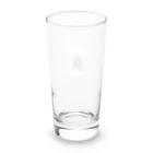 ぷぷオレンジのキラキラ花ミックスこけしちゃん Long Sized Water Glass :back