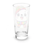 一番星の可愛いシロクマ Long Sized Water Glass :back