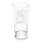 hachitaroのフレミッシュジャイアントとビションフリーゼ Long Sized Water Glass :back