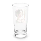 inuneko2004の優美な伝統美：キス顔の和装美人 Long Sized Water Glass :back