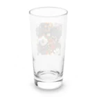 オンラインショップイエローリーフの綺麗な白と黄色い花 Long Sized Water Glass :back