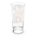 はなにゃんのおうちの花火で遊ぶかわいい猫ちゃん Long Sized Water Glass :back