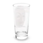 ゆるふわ美術鑑賞の日本語がわからない「舞楽面-地久」 byゆるふわ美術鑑賞 Long Sized Water Glass :back