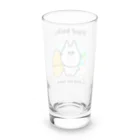 Momotamaのグッズ：サーファーねこ部長「Wave backs, Come on now.」 Long Sized Water Glass :back