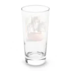 YFCの土鍋に可愛い親子猫が3匹④ Long Sized Water Glass :back