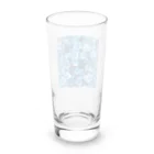 オンラインショップイエローリーフの水色小さな花 Long Sized Water Glass :back