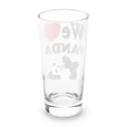 キッズモード某のwe love パンダ Long Sized Water Glass :back