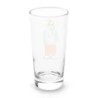 PoPoHouseのごりらのなつさん-アイス Long Sized Water Glass :back