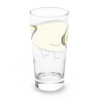 まめるりはことりのとことこセキセイインコルチノーちゃん【まめるりはことり】 Long Sized Water Glass :back