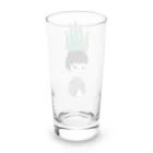 nanaqsaのアロエのアッちゃん下にエケネコ Long Sized Water Glass :back