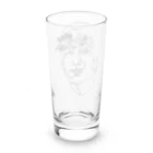 やきとりプリントのダリと鳩 Long Sized Water Glass :back