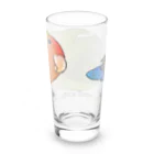 まめるりはことりのおすましコザクラインコ　きなこちゃん【まめるりはことり】 Long Sized Water Glass :back