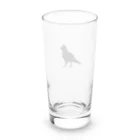 カラス工房のドット画カラス(黒) Long Sized Water Glass :back