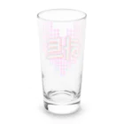 LalaHangeulの하트(ハート)  ピンクドット Long Sized Water Glass :back