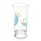 ミケとキジシロの四つ葉と斑猫 Long Sized Water Glass :back