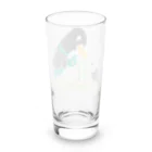 イラスト MONYAAT のねぎってる鴨カモ BM 白フチなし  Long Sized Water Glass :back