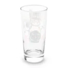 SANKAKU DESIGN STOREの仲良し！ぺちゃかわ猫ちゃんたちのバカンス。 Long Sized Water Glass :back