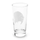 タバタ画房のふてぶてしいクロねこ Long Sized Water Glass :back