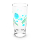 LalaHangeulの海亀さん　ハングルデザイン Long Sized Water Glass :back