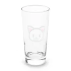 ヨープキャンが気になったの尻猫　かわいい Long Sized Water Glass :back