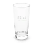 歯車デザインのレベル25 Long Sized Water Glass :back