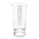 PALA's SHOP　cool、シュール、古風、和風、の白と黒　花模様 Long Sized Water Glass :back