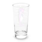 LalaHangeulのSeahorse Dad ピンク Long Sized Water Glass :back