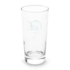 あのこの鳥獣戯画の風神雷神　トルコ石ブルー Long Sized Water Glass :back