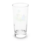 kitaooji shop SUZURI店のヤマトシジミとカタバミ Long Sized Water Glass :back