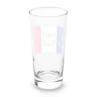 ハナのお店のトリコロールなトラ Long Sized Water Glass :back