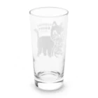 イラスト MONYAAT のやみねこ、ろっぽ Long Sized Water Glass :back