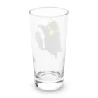 かわむショップ　suzuri支店の2022ずんちゃ虎（黒） Long Sized Water Glass :back