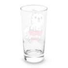 イラスト MONYAAT の赤ぱんポメラのスケボー Long Sized Water Glass :back