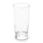 Drecome_Designのドットリボン(ブラウン) Long Sized Water Glass :back