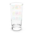 ドット絵どうぞの恐竜いっぱい Long Sized Water Glass :back