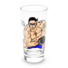 おっくんのふざけた服屋さんのハンコ注射とマッチョくん Long Sized Water Glass :front